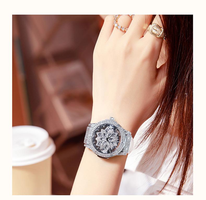 Swiss Wollex Lucky Star Women's Full Diamond Quartz Watch