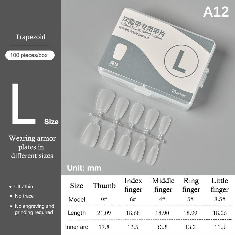 100Pcs/Box Matte Fake Nails No Polishing Press On False Nails Medium Short Design High Matt Soft Gel Nail Tips For Extension