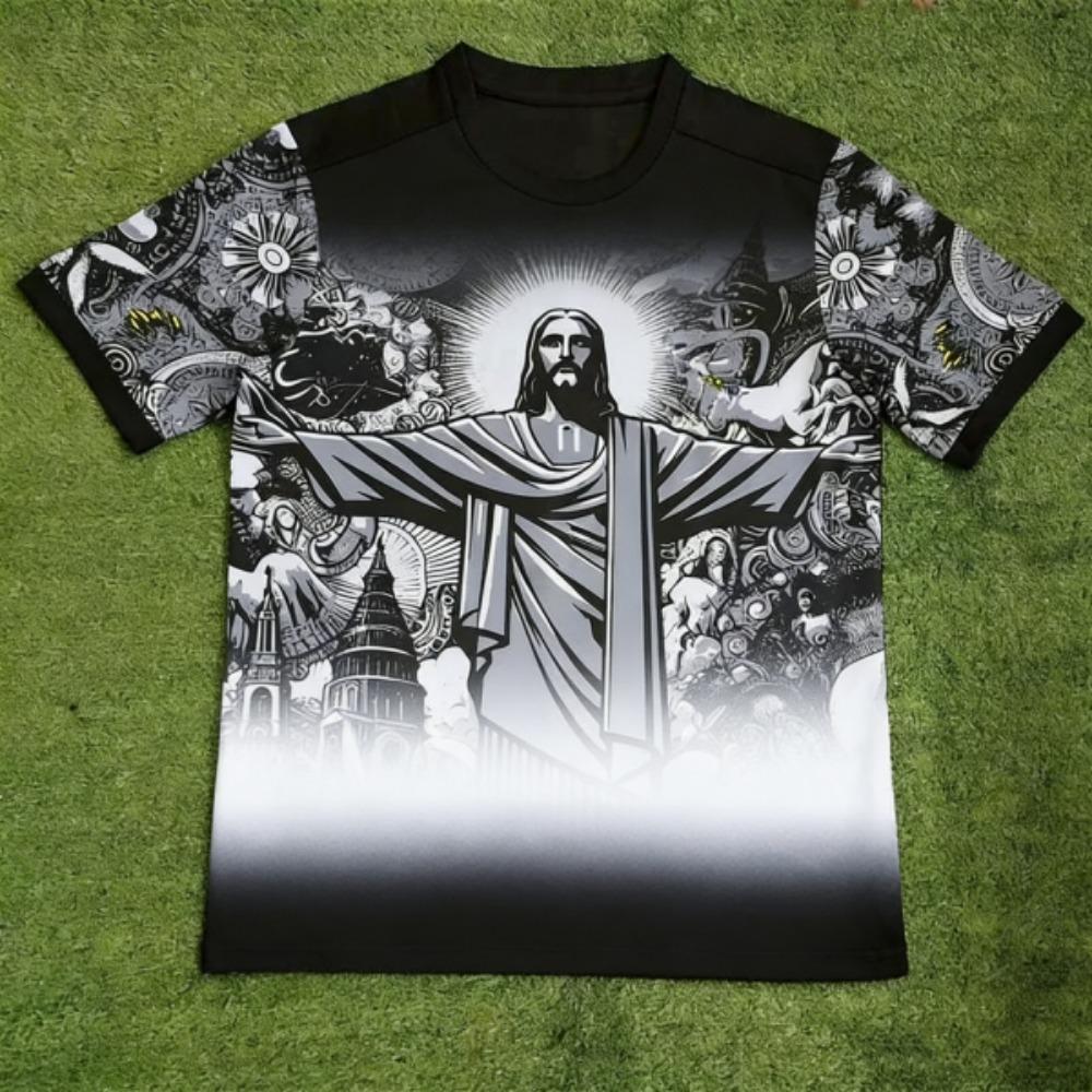 Summer Funny JESUS Europe America Printed Men's T-shirt Summer Casual Outdoor Men's Short Sleeved Tees Top Pullover Women's Clothing
