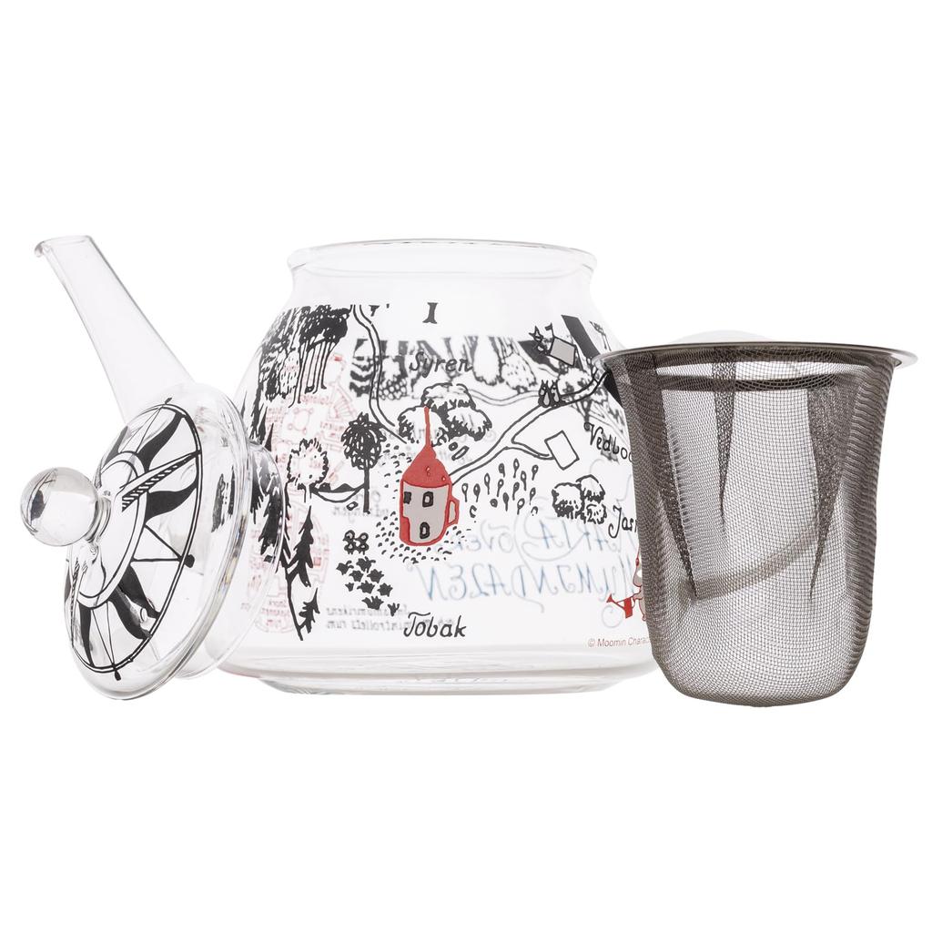 Takasaka International Japan MOOMIN Pot Karuta Clear x Heat-Resistant MM-G14-002 17.5 11.5cm