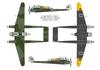 Barom 1/144 Deutscher Focke-Wulf FW189A1 Zweimotoriges Aufklärungsflugzeug Plastikmodellbausatz CV14443 (Flugzeug)