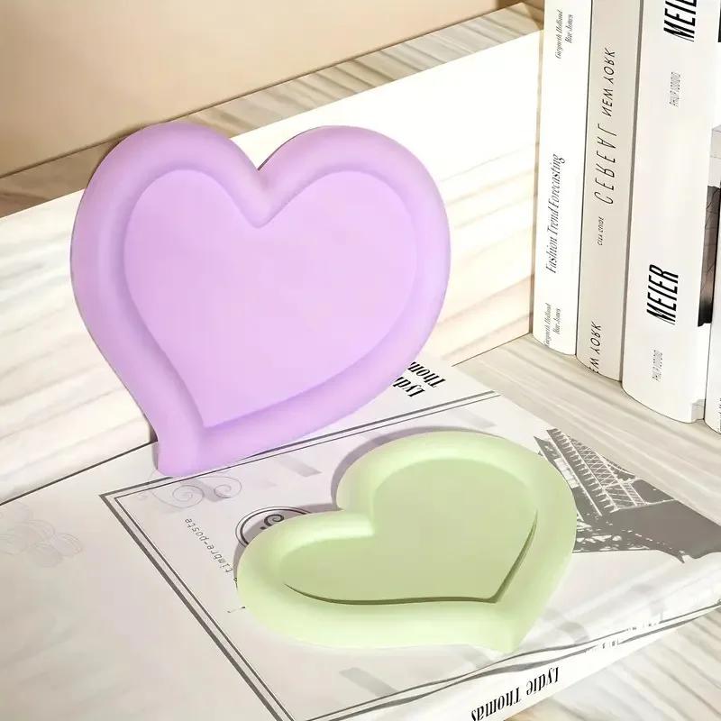 2026 Latest Models Heart Tray Resin Silicone Mold Crystal Glue Transparent Resin Plaster Dish Heart-shaped Plaster Silicone Mold