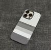 Case Funda for iPhone 16 17 Pro Max 15 Mountain Relief Carbon Color Hard Magnetic Phone Shell Independent Button Protective Hull
