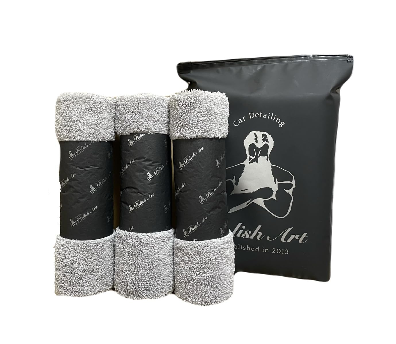 

Polish Art Professional Edgeless Microfiber Reversible for Car Interior and Exterior Coating Car and Window Towels, Long/Short Fabric, Use, Removal, серый