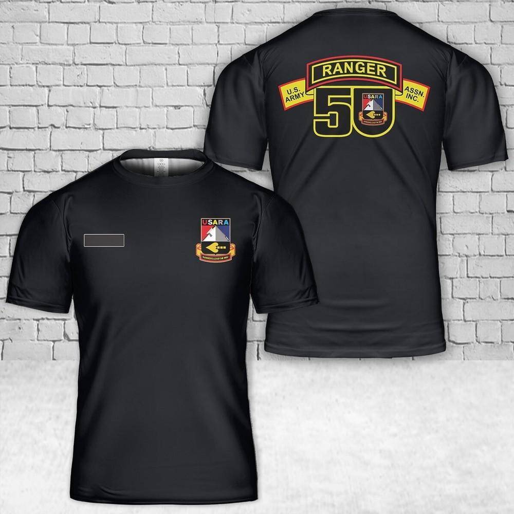 

Custom Name US Army Ranger USARA 50th Anniversary Unisex T-Shirt XL