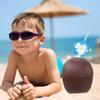 12 Tazze di Cocco con Cannucce a Fiore di Ibisco per Festa Luau Hawaiana per Bambini