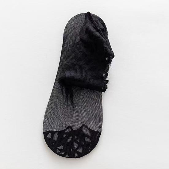 Sheer Socks Thin for Women Mid-tube Nylon Breathable Mesh See Through