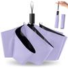 Umbrelă de soare pliabilă ușoară 220g cu protecție UV completă împotriva soarelui și căldurii, compactă, deschidere automată, rezistentă la vânt și potrivită pentru vreme însorită și ploioasă, perfectă pentru