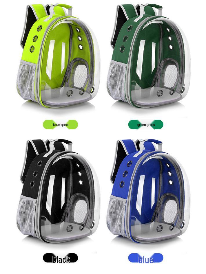 Portable Transparent Cat Backpack: Breathable, Spacious Double-Shoulder Pet Carrier