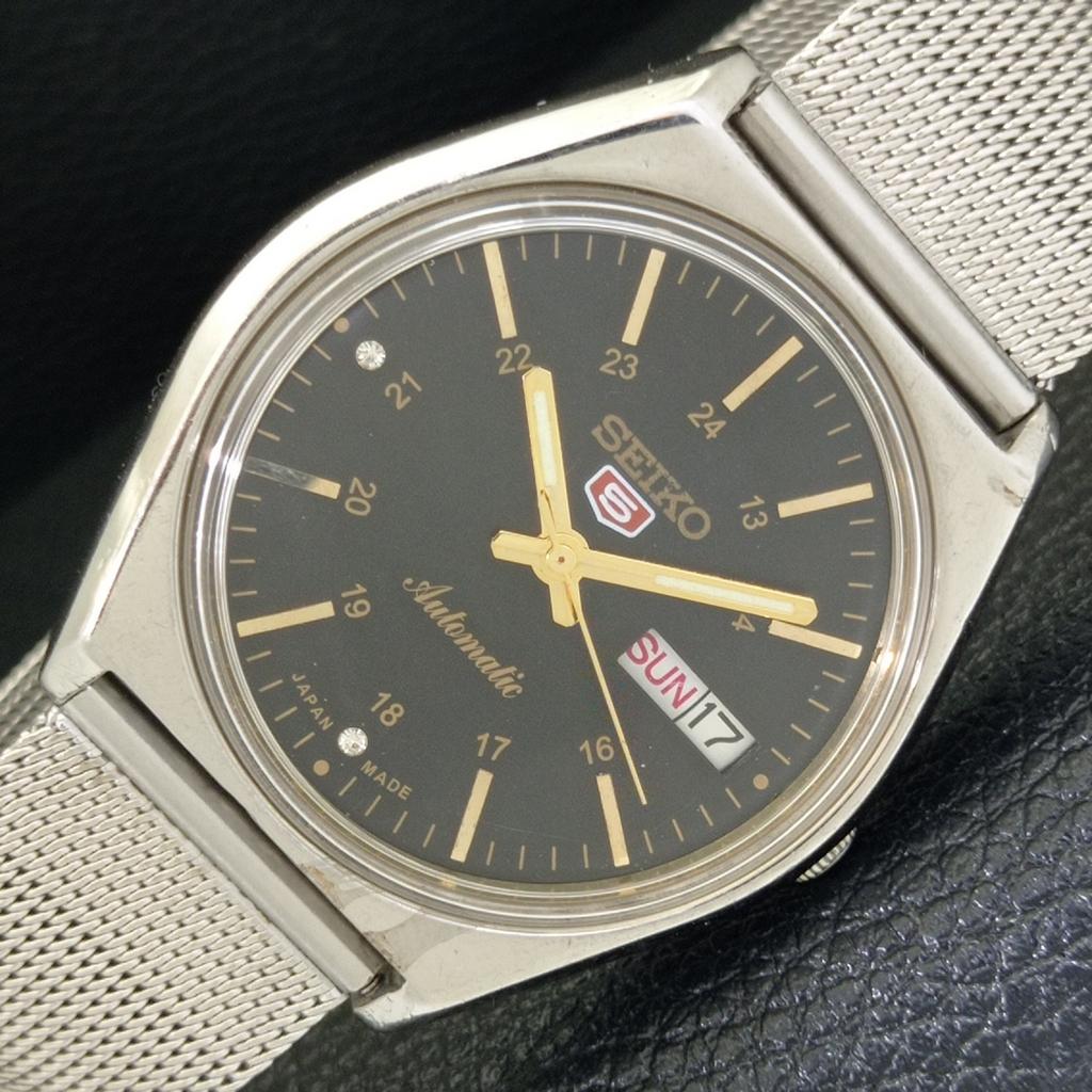 

АВТОМАТИЧЕСКИЕ ВИНТАЖНЫЕ ЧАСЫ SEIKO 5 6309A ЯПОНИЯ МУЖСКИЕ С ЧЕРНЫМ ЦИФЕРБЛАТОМ a500830-5 R154-a500830