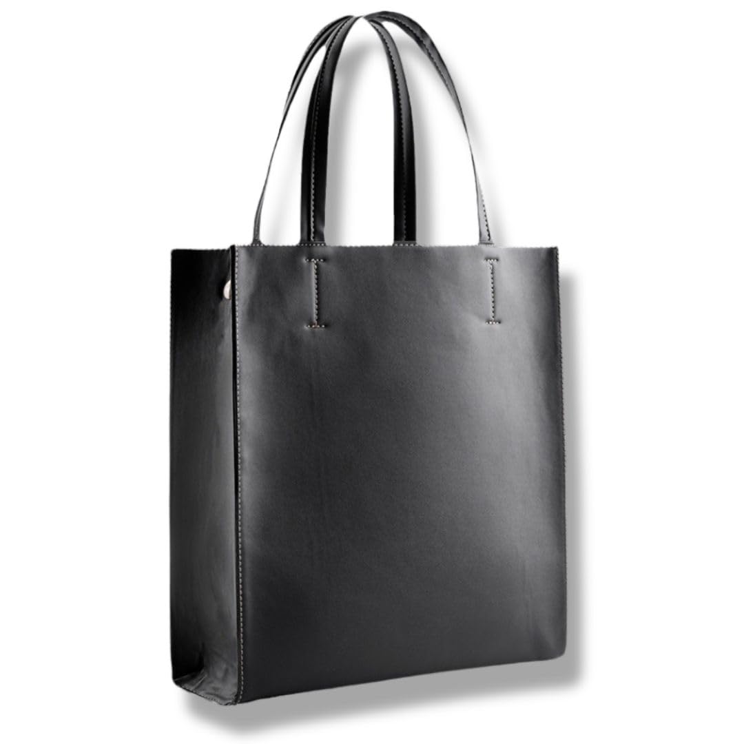 

Вертикальная сумка-тоут Высококачественная ПУ Деловая Для работы и отдыха Для мужчин и на плечо Для черного [STYLIVA] Сумка, Кожа, Сумка, Использование, Умный, Стильный, Женщины, Повседневный, чёрный