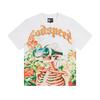25SS Grensoverschrijdend Meichao Godspeed Schedel Rockband Basketbal Retro Korte Mouw T-shirt Koppels Dezelfde Stijl