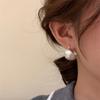 925 Silver Korean Geometric Ball Drawing Earrings Simple Temperament Exquisite Sexy Jewelry Gift Hoop Earrings
