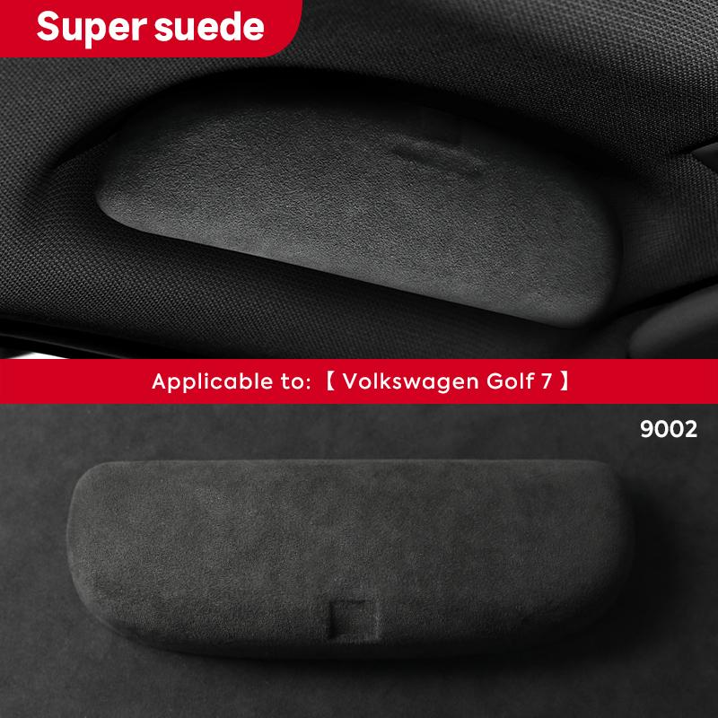 

Italian Premium Suede Glasses Case For Volkswagen VW Golf 8 Golf 7 MK7 MK8 2014- Car Sunglasses Storage Box Trim Accessories With tools