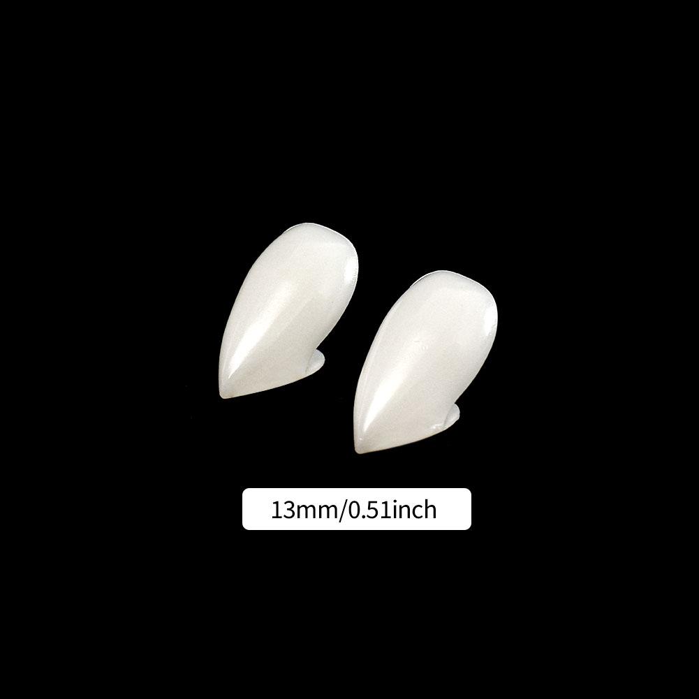 1 Pair Vampire Teeth Fangs Dentures Props Halloween Costume Props False Teeth Solid Glue Denture Adhesive Halloween Party Decor