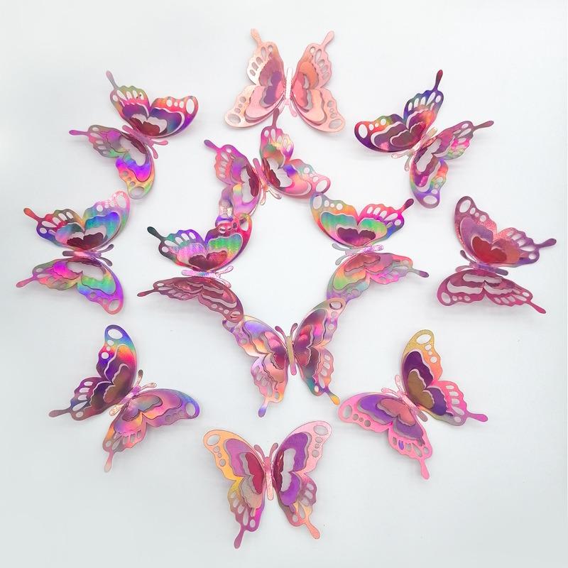 Bedroom for Girls Room Living Room Home Decoration Art Wallpaper Creative Beautify Decals Beautiful Eye Butterfly Wall Stickers