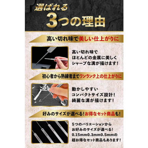 [FANKERS] Line Scribe Chisel for Gunpla Plastic Models (0.15)