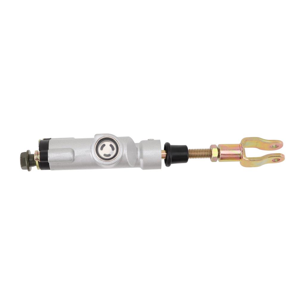 Universal Silver Rear Brake Master Cylinder for Motorcycles, Dirt Bikes, and ATVs