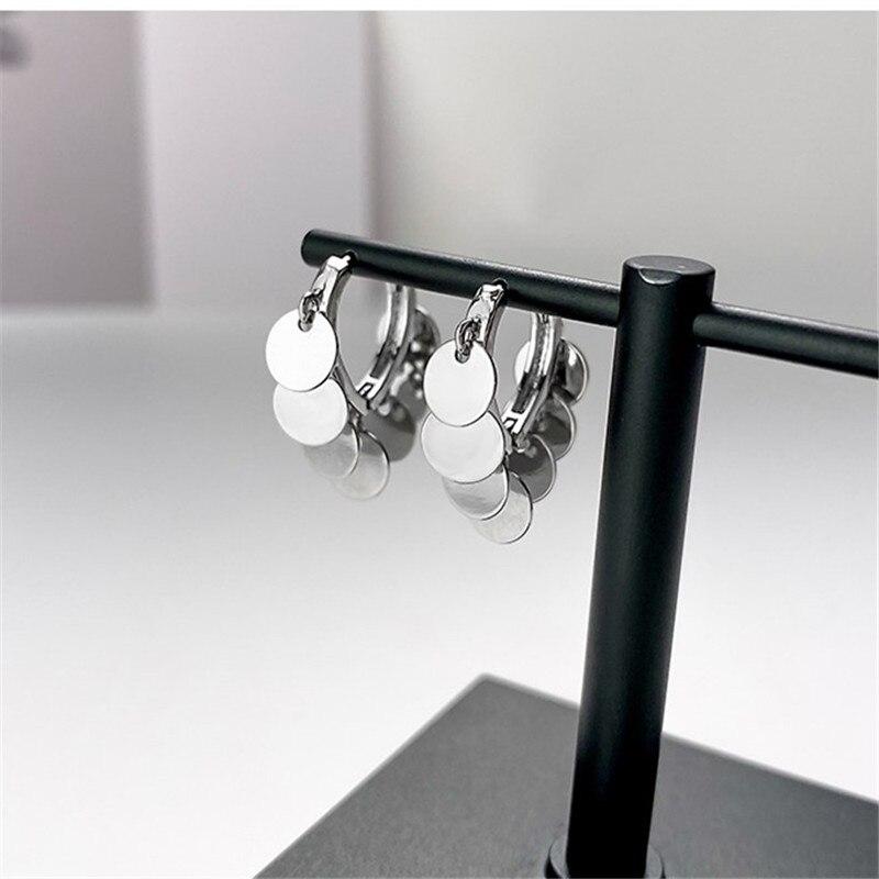 925 Sterling Silver Tassel Round Bead Stud Earrings for Women Elegant Bride Party Birthday Jewelry Gift