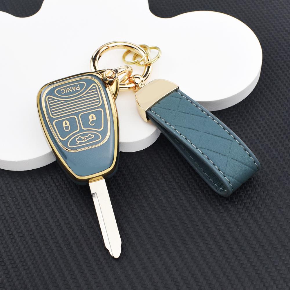 Durable Anti-Scratch Car Key Cover Rings Fit Dodge Avenger Caliber Jeep Patriot Cherokee Compass Chrysler Pacifica 300C Voyager