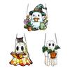 Halloween Ghost Suncatcher Wall Decor Ghost Sun Catcher Halloween Window Hanging Decoration Gift for Birthdays Housewarming Parties