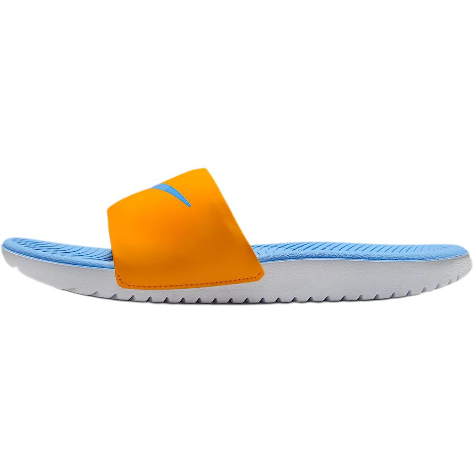 Nike Kawa Slide GS Orange Peel University Blue Kids Sneakers White FJ8812-801