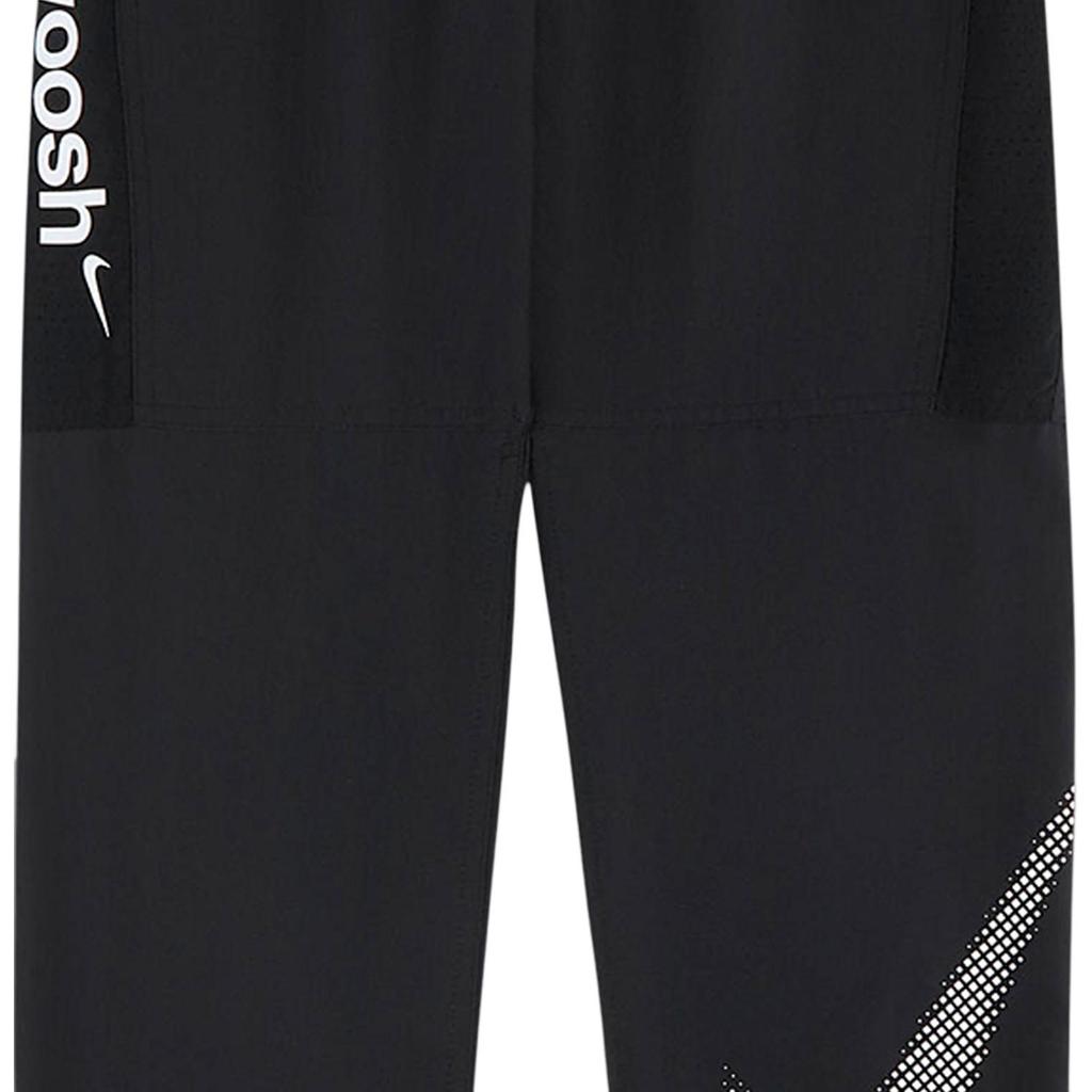 Nike Dri-FIT Simple Letter Logo Print Woven Casual Knit Sports Pants Kids bottoms Black DZ3040-010