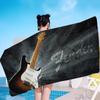 F-Fenders Guitar Themed Microfiber Printed Beach Towel Mountain Climbing Yoga Beach Swimming Running Absorbent Soft Towel