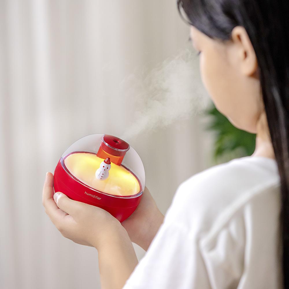 Umidificatore d'aria Poke Ball con luce notturna per decorazioni natalizie Umidità Keeper Cool Mist Maker Purificatore per auto Humificador