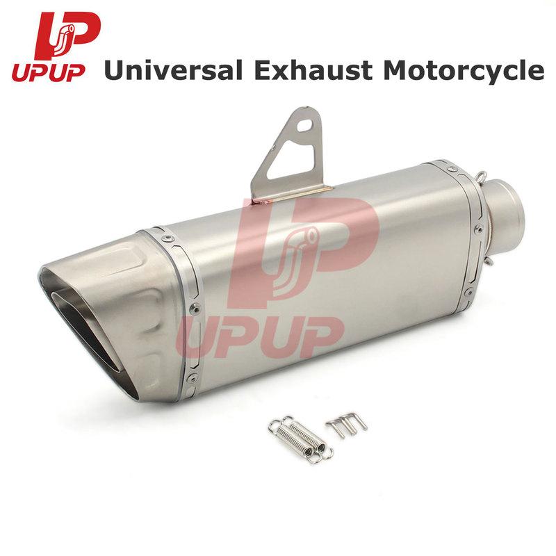 Universal Motorcycle Exhaust 61mm Motocross Muffler Escape Moto Stainless Steel Pipe For GSXR1000 GSXR1300 Z900 Z1000 MT09 MT07