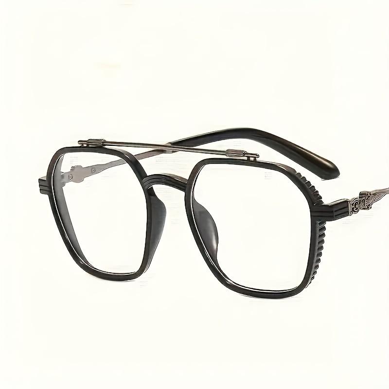 Oversized Anti Blue Light Eyeglasses Square Computer Glasses For Women