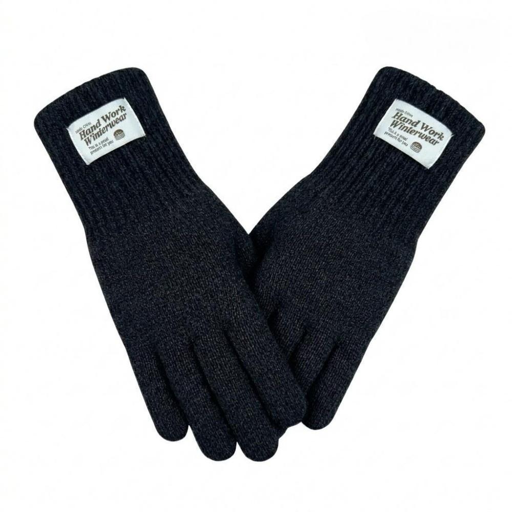 Unisex Warm Gloves Elastic Cuff Winter Gloves Fashionable Knitted Gloves Winter