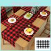 Festive Checked Christmas Placemats For Dining Tables Red And Black Design