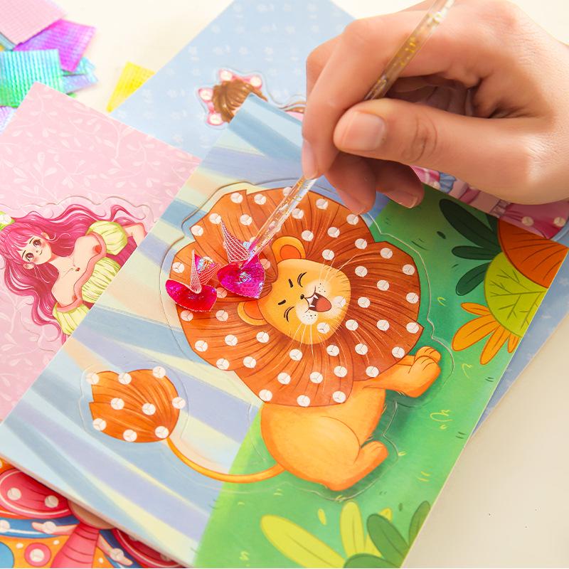 DIY Princess Dream Painting Kit: Children's Dress-Up Sticker Toy