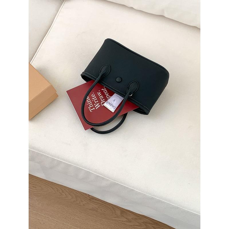 

Niche hand bag versatile commuter small tote bag lazy style fashion new shoulder messenger bag women чёрный