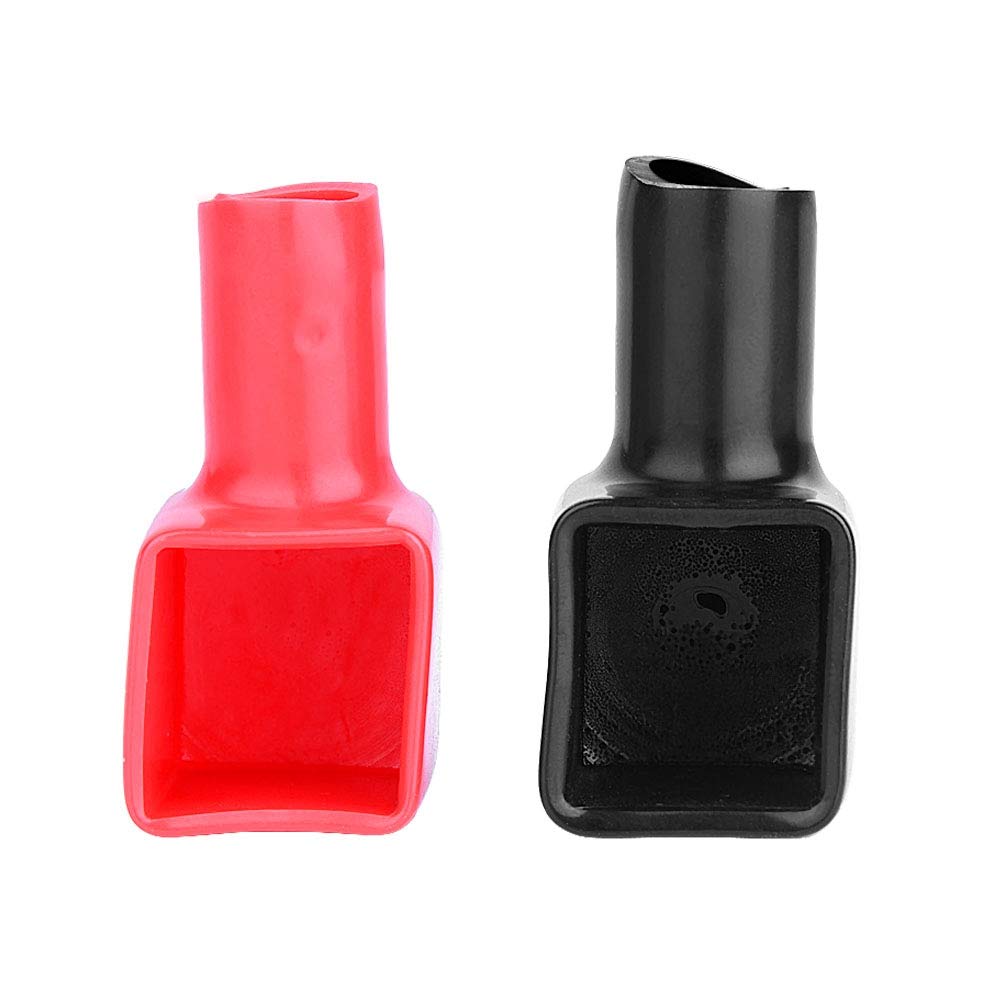 2pcs Marine Terminal Cover Terminal Cover Plastic Red & Black (Positive & Negative)