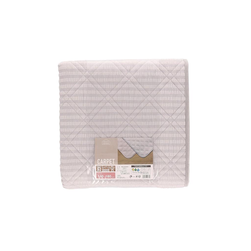 Marushin Percy Rug, 180 x 180 cm (approximately 2 tatami mats), Gray, Sucker Weave, 275057500