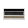 RV Push Out Window L1000 H500mm with Sunshade Curtain 75° Opening Angle Acrylic Glass Anti UV Alumin