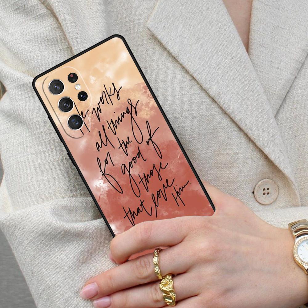 Bible Verse SOFT Cell Phone Case for Samsung Galaxy S26 Ultra S25 S24 S23 S22 S21 S20 Note10 Cover