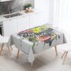 Food Theme Tablecloth Waterproof and Oil-proof Tablecloth Nordic Style Kitchen Tablecloth Modern Home Decoration