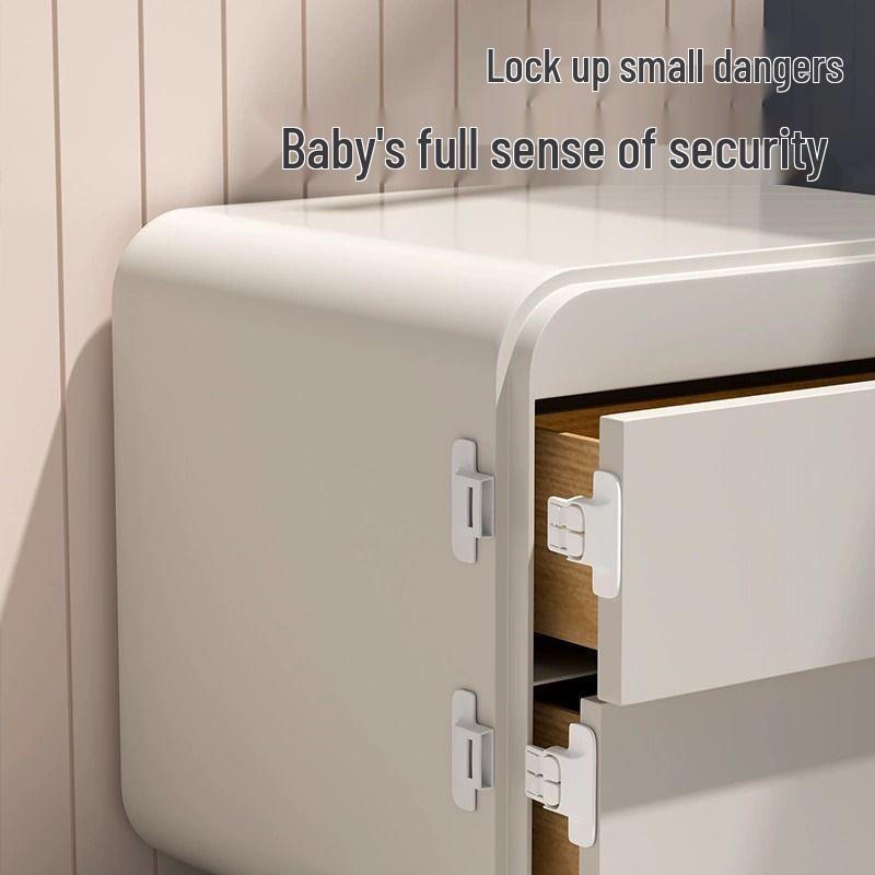 Punch-Free Baby-Proof Refrigerator Door Closer and Automatic Lock Latch