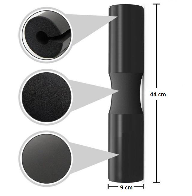 Barbell bar protector, black, eva foam, bar protector, exercises