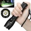 High Power LED Flashlights Camping Torch 5 Light Modes Zoom Light Aluminum Alloys Waterproof Material External 3 AAA Battery