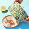 1pc 18 Holes Silicone Ice Tray With Cover 18 Grids Flexible Ice Tray With MoonStar And Heart-shaped Mold For DIY Handmade Ice Cube