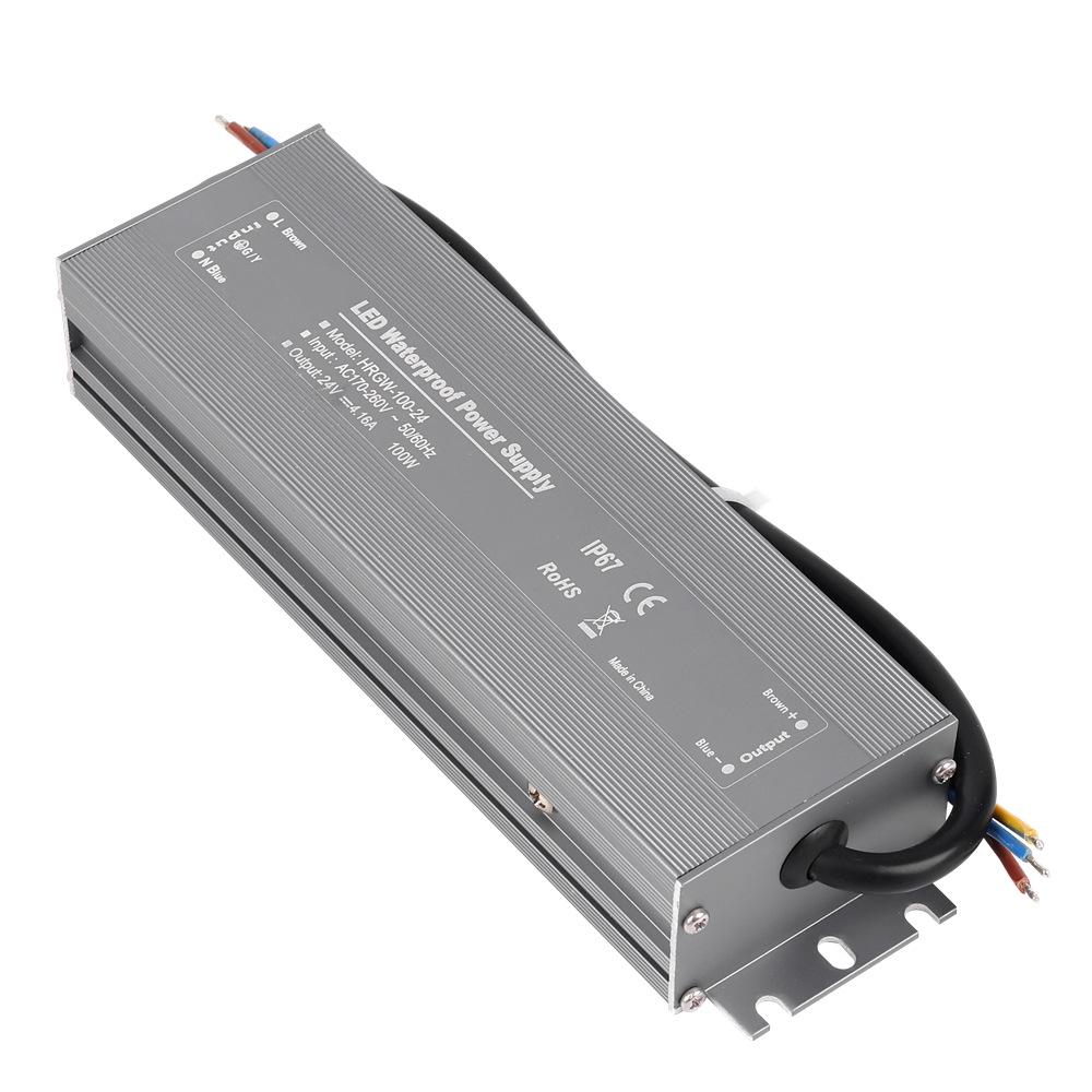 High-Efficiency Waterproof LED Power Supply for Outdoor Lighting, Constant Voltage 12V/24V