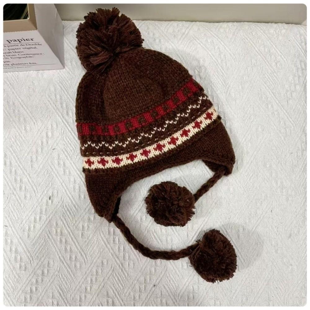 Ear Protection Knitted Woolen Hat Lightweight Cycling Cap New Earmuff Bonnet Hat Winter