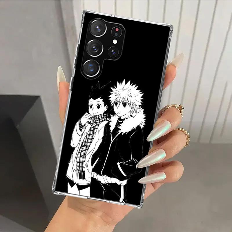 Black White Hunter HXH Phone Case for Samsung Galaxy S26 S24 S23 Ultra S25 Edge S22 S21 Plus S20 FE + Soft Print Shell Funda Gal