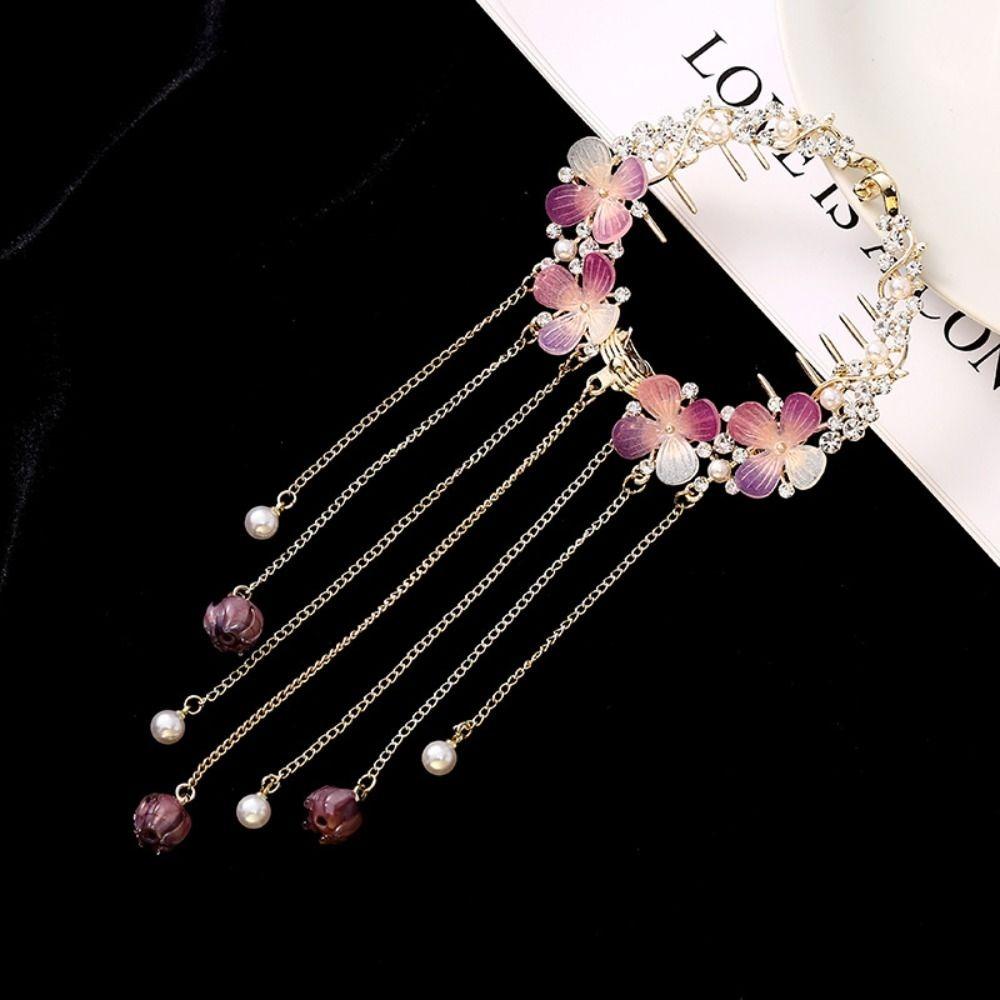 

Головной убор с кисточкой, держатель для хвоста, цветок, зажим в виде утконоса, корейский стиль, коготь для волос, женская пряжка из хвоща