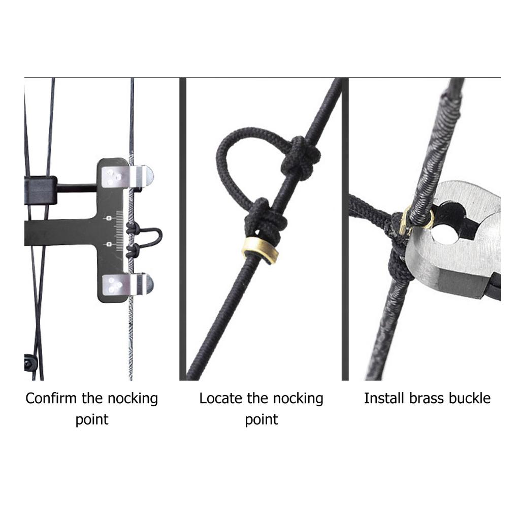 Bow String Nocking Points Pliers Set T Ruler Nocking Buckle Pliers Kit Archery Compound Pulley Bow Turning Kit