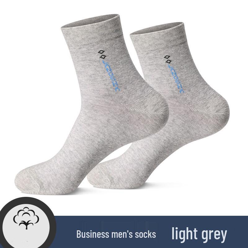 

LangSha Men s Mid-Calf Business Cotton Socks